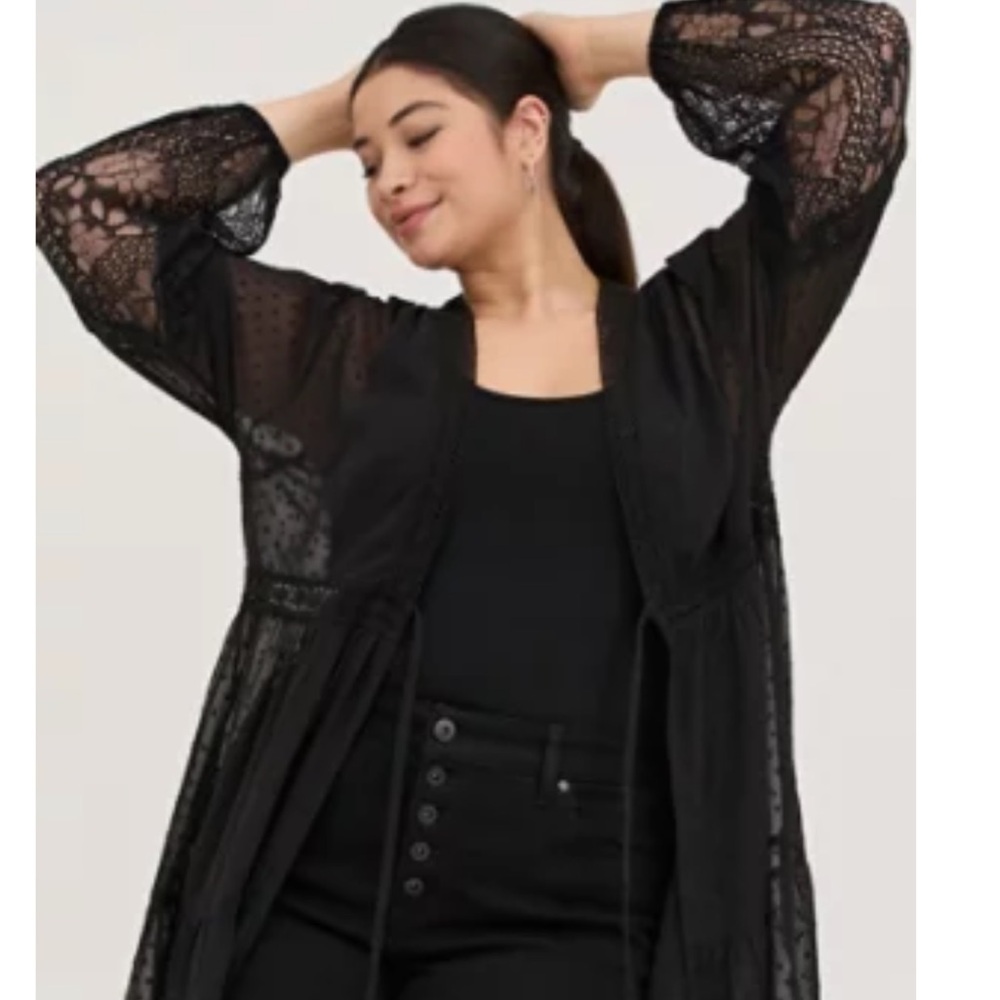 Long Sleeve, front tie tunic